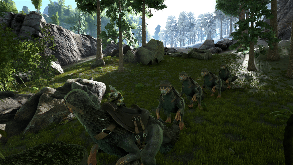 Tickle Chicken train on Ark: The Island