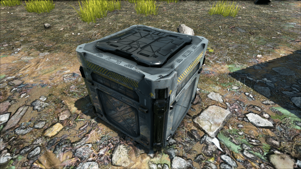 It's ready to collect, the supply crate