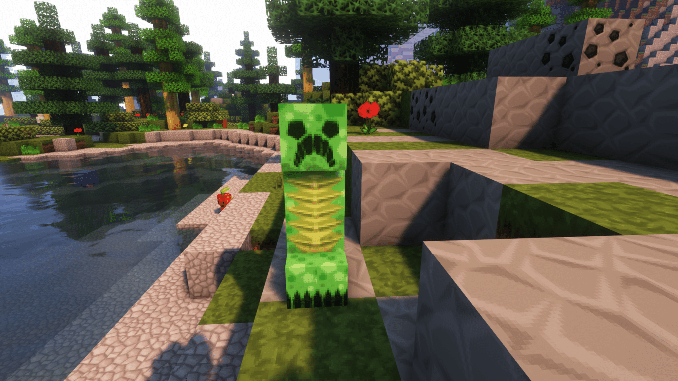 A Creeper in Minecraft